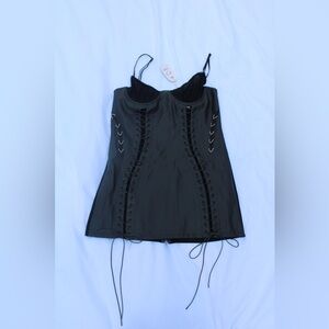 Cleo Cactus Leather Dress, Voight by Valentina, Large